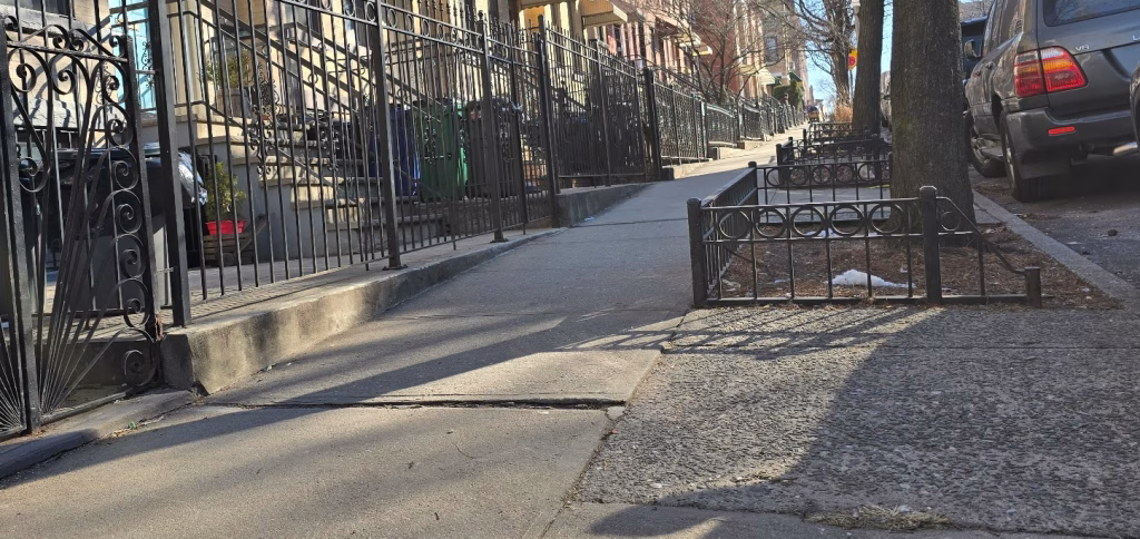 tree root damage sidewalk lien removal services required