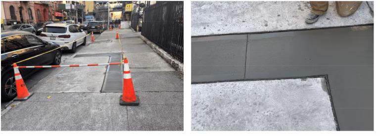 Sidewalk repairs